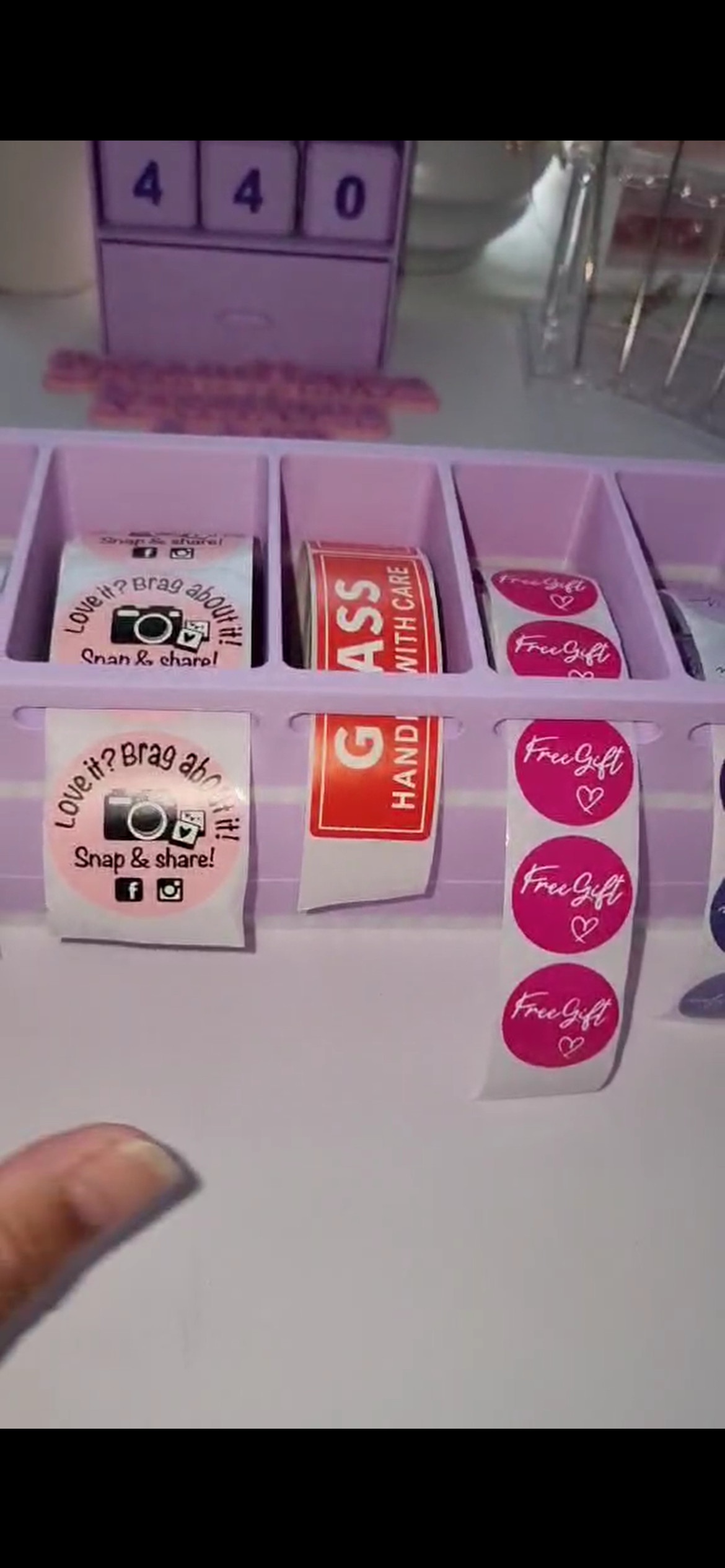 Sticker holder