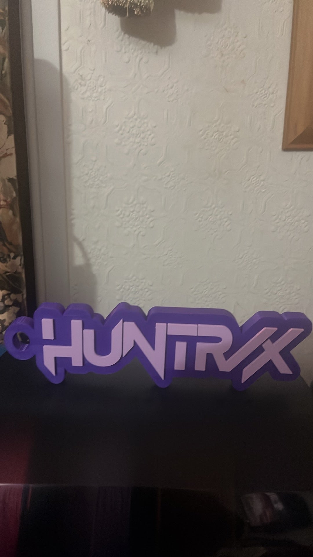 Huntrix demon hunters room sign