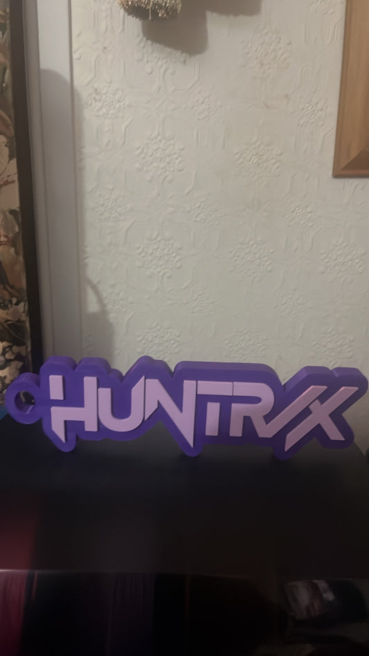 Huntrix demon hunters room sign